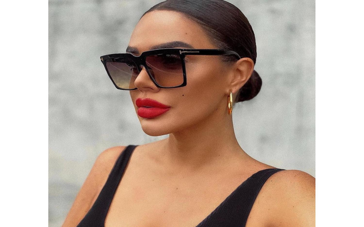 Tom ford sabrina store 58mm square sunglasses