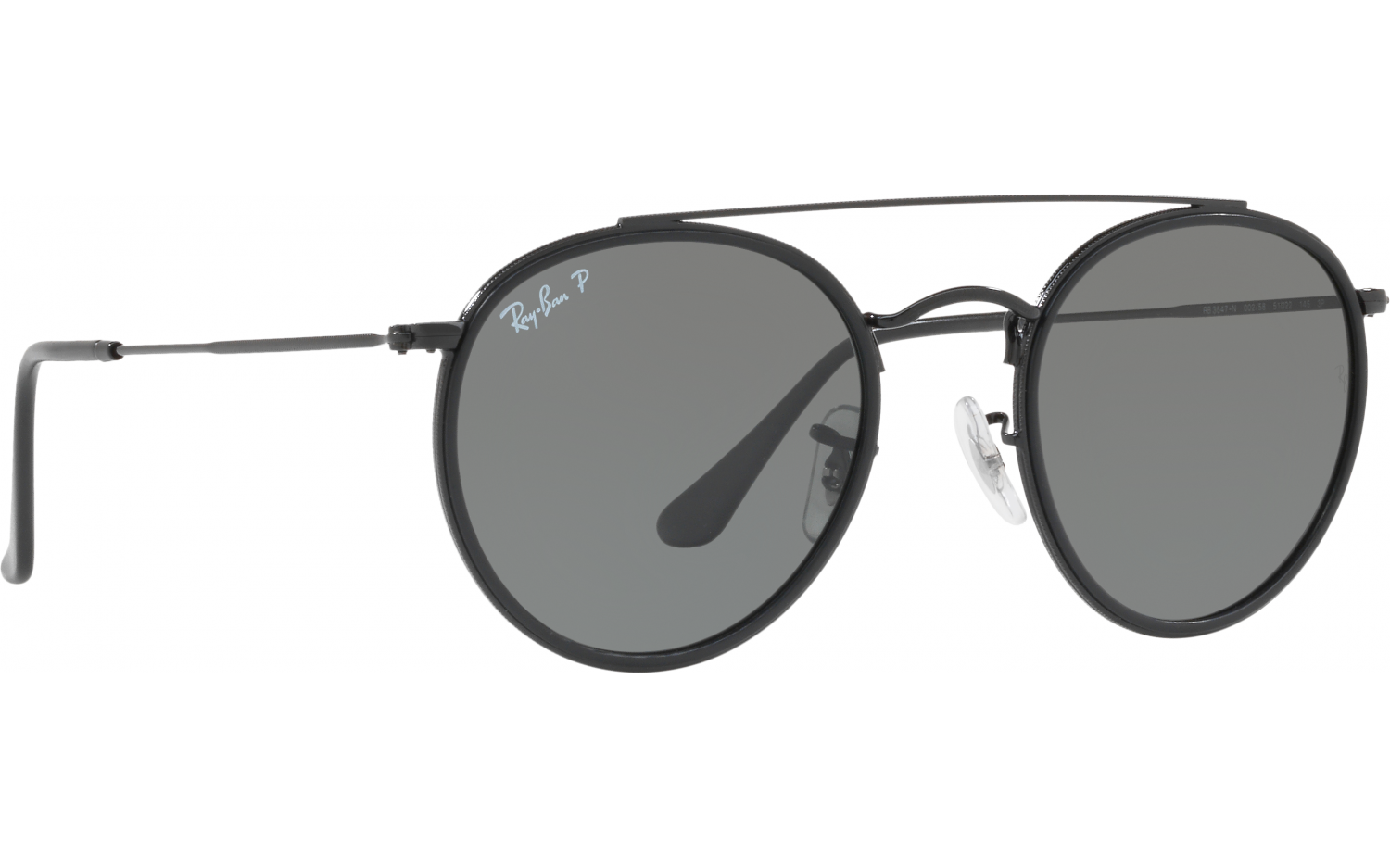 Ray Ban Round Double Bridge RB3647N 002 58 51 Prescription Sunglasses Glasses Station